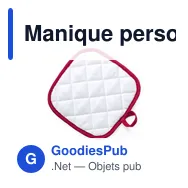 Manique personnalisable Kalmont avec logo pour cuisine - Miniature 4