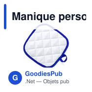 Manique personnalisable Kalmont avec logo pour cuisine - Miniature 7