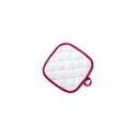Variante rouge - Manique personnalisable Kalmont avec logo pour cuisine