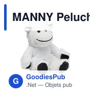 MANNY Peluche vache - Miniature 1