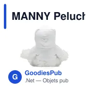 MANNY Peluche vache - Miniature 2