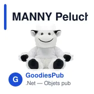 MANNY Peluche vache - Miniature 4