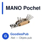 MANO Pochette multi outils en bambou - Miniature 1