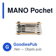 MANO Pochette multi outils en bambou - Miniature 2