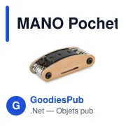 MANO Pochette multi outils en bambou - Miniature 3