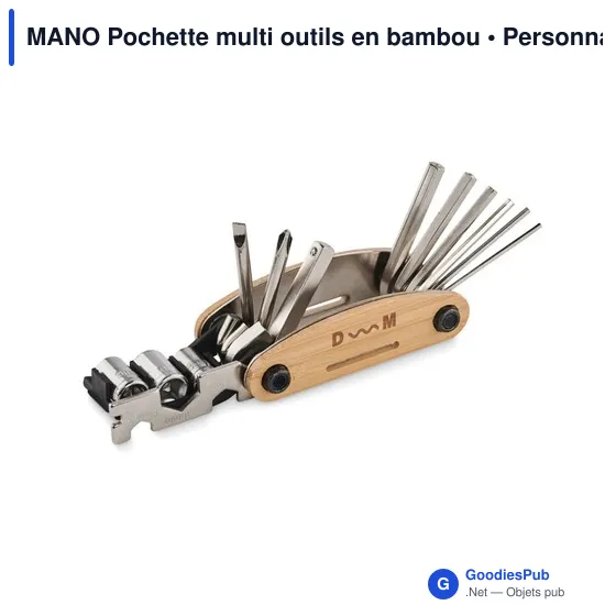 MANO Pochette multi outils en bambou - Image 4