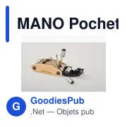 MANO Pochette multi outils en bambou - Miniature 5