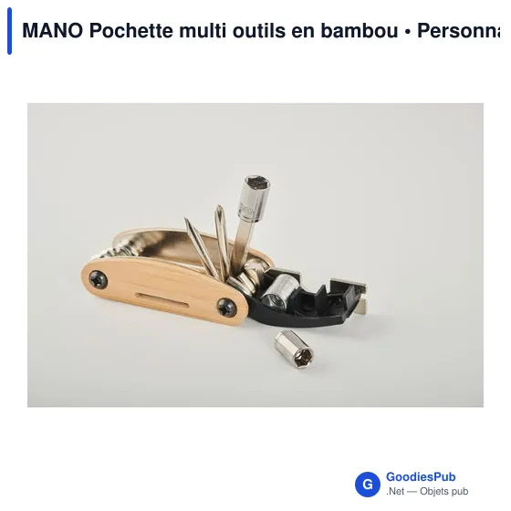 MANO Pochette multi outils en bambou - Image 5