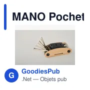 MANO Pochette multi outils en bambou - Miniature 7