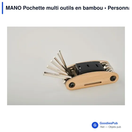MANO Pochette multi outils en bambou - Image 7