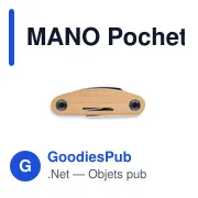 MANO Pochette multi outils en bambou - Miniature 8
