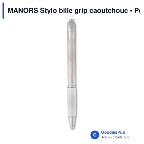 MANORS Stylo bille grip caoutchouc
