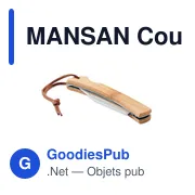 MANSAN Couteau pliable en bambou - Miniature 1
