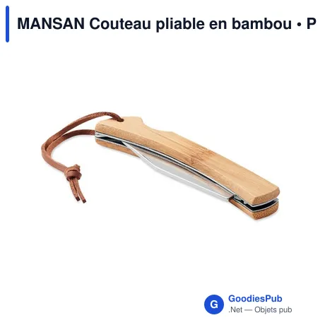 MANSAN Couteau pliable en bambou