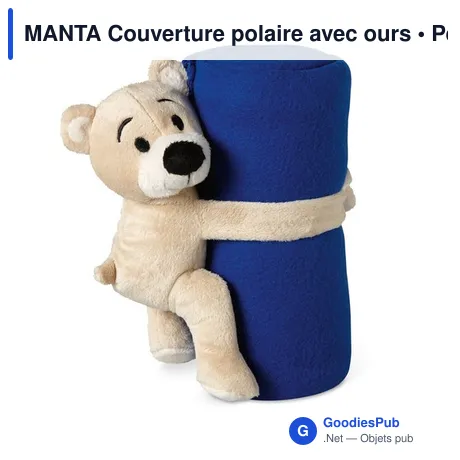 MANTA Couverture polaire avec ours