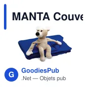 MANTA Couverture polaire avec ours - Miniature 2