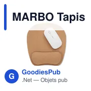 MARBO Tapis de souris ergonomique - Miniature 3