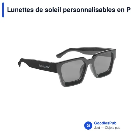 Lunettes de soleil personnalisables en PC recyclé avec logo - Marina GRS