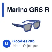Lunettes de soleil personnalisables en PC recyclé avec logo - Marina GRS - Miniature 4