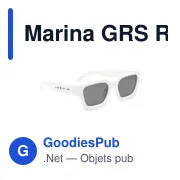 Lunettes de soleil personnalisables en PC recyclé avec logo - Marina GRS - Miniature 7
