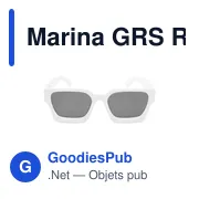 Lunettes de soleil personnalisables en PC recyclé avec logo - Marina GRS - Miniature 8