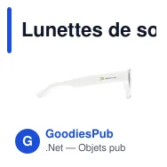 Lunettes de soleil personnalisables en PC recyclé avec logo - Marina GRS - Miniature 9