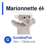 Marionnette éléphant personnalisable avec logo - Tank - Miniature 1