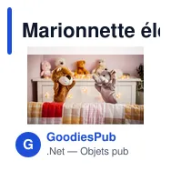 Marionnette éléphant personnalisable avec logo - Tank - Miniature 2