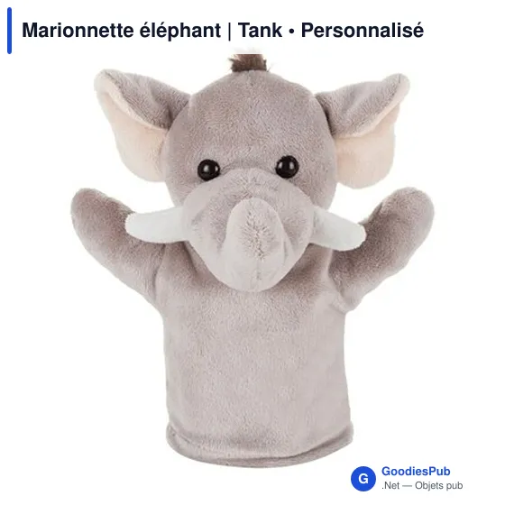 Marionnette éléphant personnalisable avec logo - Tank - Image 3