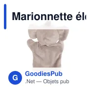 Marionnette éléphant personnalisable avec logo - Tank - Miniature 4