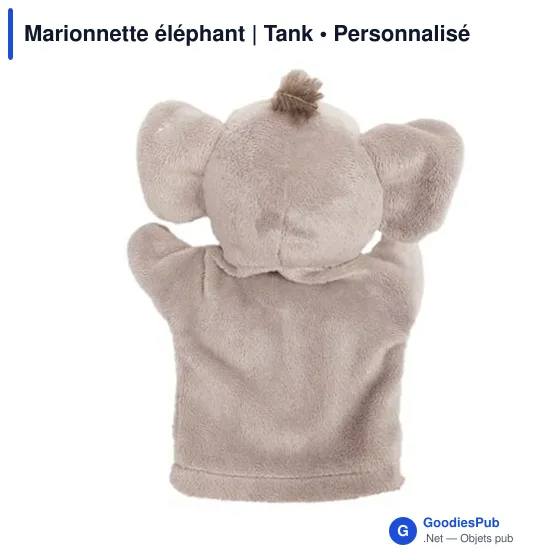 Marionnette éléphant personnalisable avec logo - Tank - Image 4