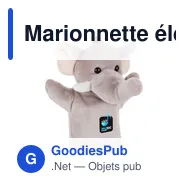 Marionnette éléphant personnalisable avec logo - Tank - Miniature 5