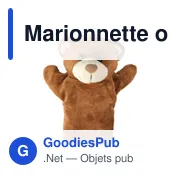 Marionnette ours personnalisable avec logo - Ripley - Miniature 4