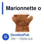 Marionnette ours personnalisable avec logo - Ripley - Miniature 5