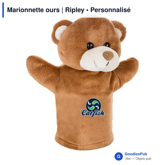 Marionnette ours personnalisable avec logo - Ripley - Image 6
