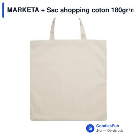 MARKETA + Sac shopping coton 180gr/m²