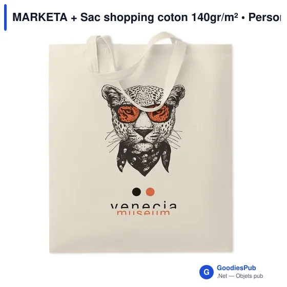 MARKETA + Sac shopping coton 180gr/m² - Image 3