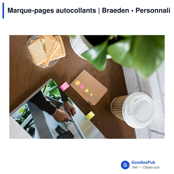 Marque-pages autocollants | Braeden - Image 2