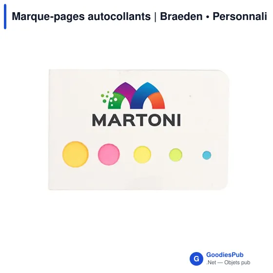 Marque-pages autocollants | Braeden - Image 3
