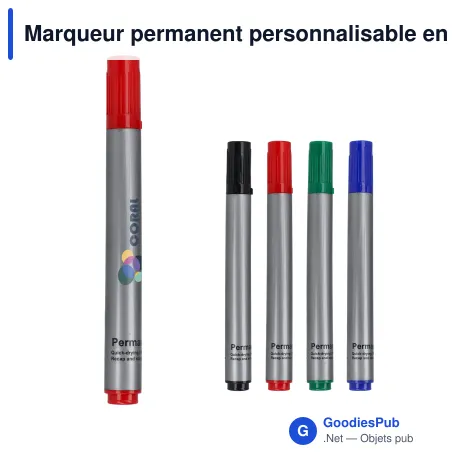 Marqueur permanent personnalisable en polypropylène avec logo - Permanent