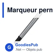 Marqueur permanent personnalisable en polypropylène avec logo - Permanent - Miniature 2