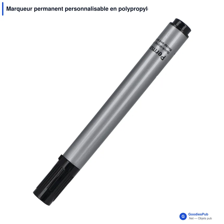 Marqueur permanent personnalisable en polypropylène avec logo - Permanent - Image 2