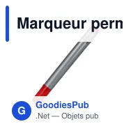 Marqueur permanent personnalisable en polypropylène avec logo - Permanent - Miniature 3