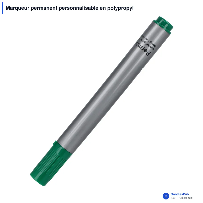 Marqueur permanent personnalisable en polypropylène avec logo - Permanent - Image 4