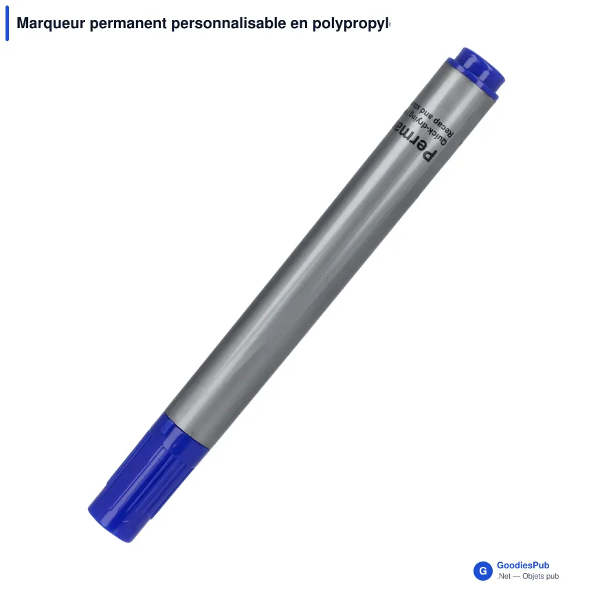Marqueur permanent personnalisable en polypropylène avec logo - Permanent - Image 5