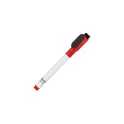 Variante Rouge - Marqueur tableau blanc personnalisable aimanté et effaceur avec logo - Magnet