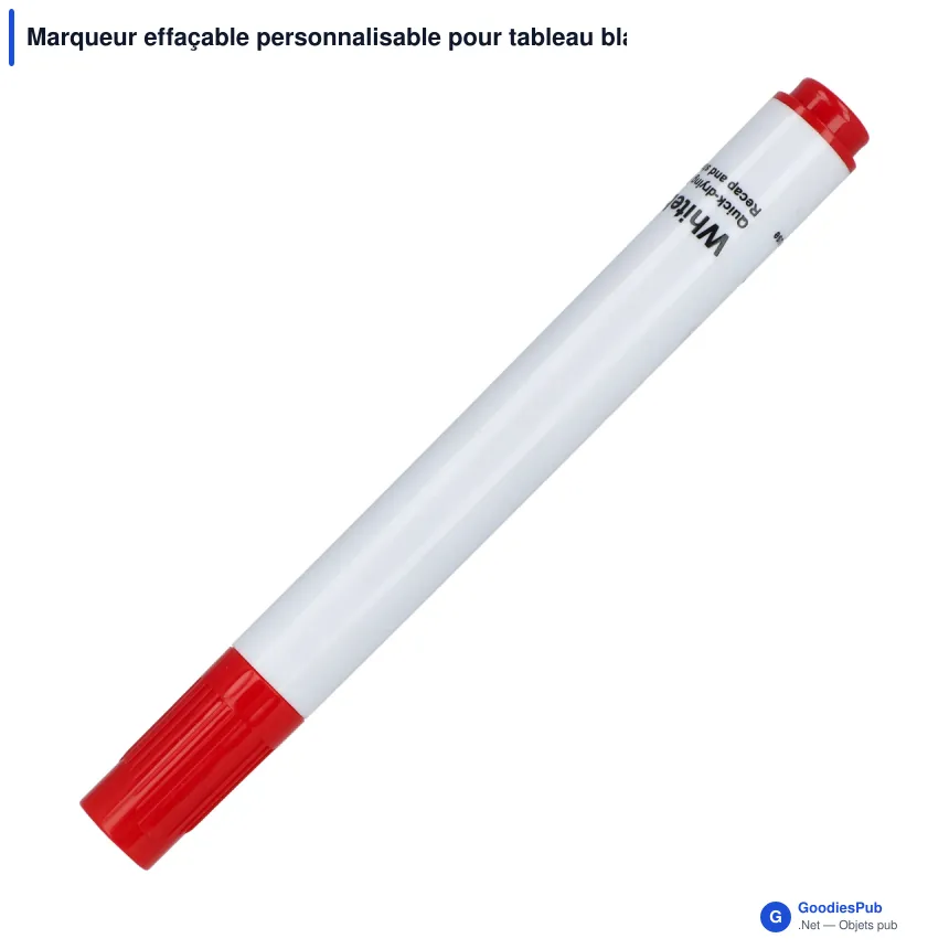 Marqueur effaçable personnalisable pour tableau blanc avec logo - Whiteboard - Image 2