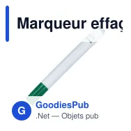 Marqueur effaçable personnalisable pour tableau blanc avec logo - Whiteboard - Miniature 5