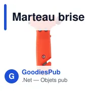 Marteau brise-vitre personnalisable avec logo - modèle Erika - Miniature 5