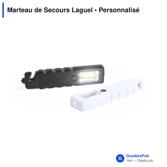 Marteau de secours personnalisable avec logo - Laguel - Image 4